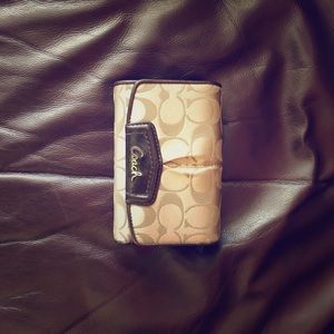 Coach Trifold Wallet EUC